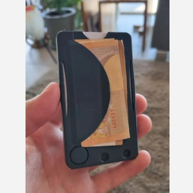 جا کارتی کشویی 5 عددی مدل card wallet همراه جای اسکناس (ارسال رایگان)