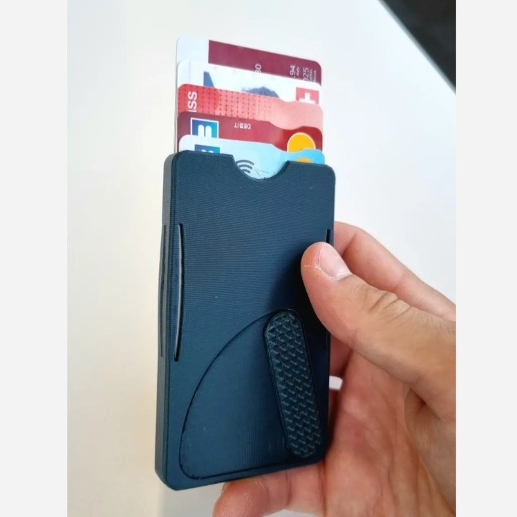 جا کارتی کشویی 5 عددی مدل card wallet همراه جای اسکناس (ارسال رایگان)