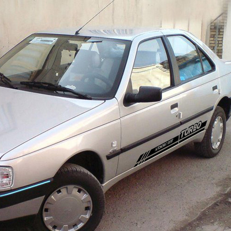 برچسب بدنه خودرو طرح TURBO LUX مناسب برای پژو 405 بسته دو عددی (ارسال رایگان)