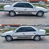 برچسب بدنه خودرو طرح TURBO LUX مناسب برای پژو 405 بسته دو عددی (ارسال رایگان)