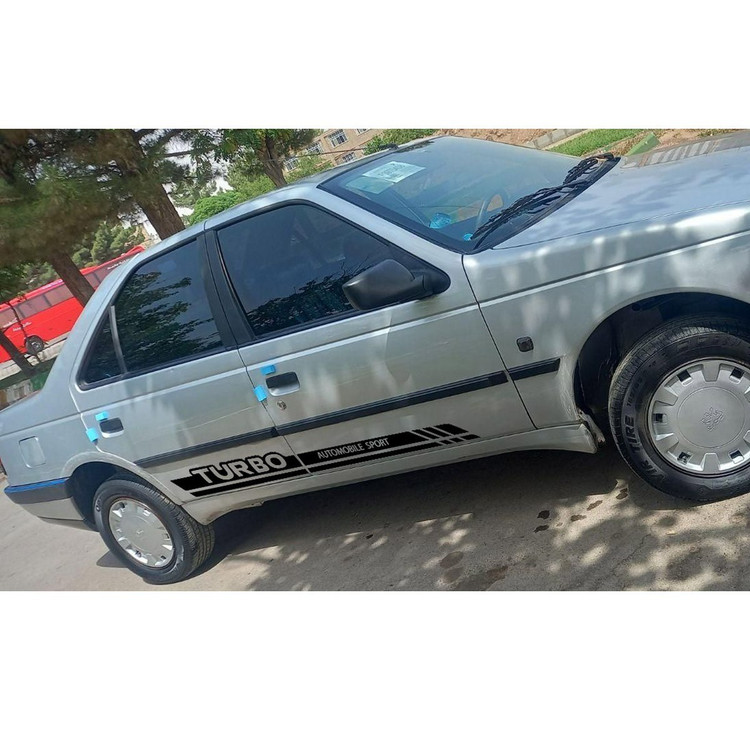 برچسب بدنه خودرو طرح TURBO LUX مناسب برای پژو 405 بسته دو عددی (ارسال رایگان)