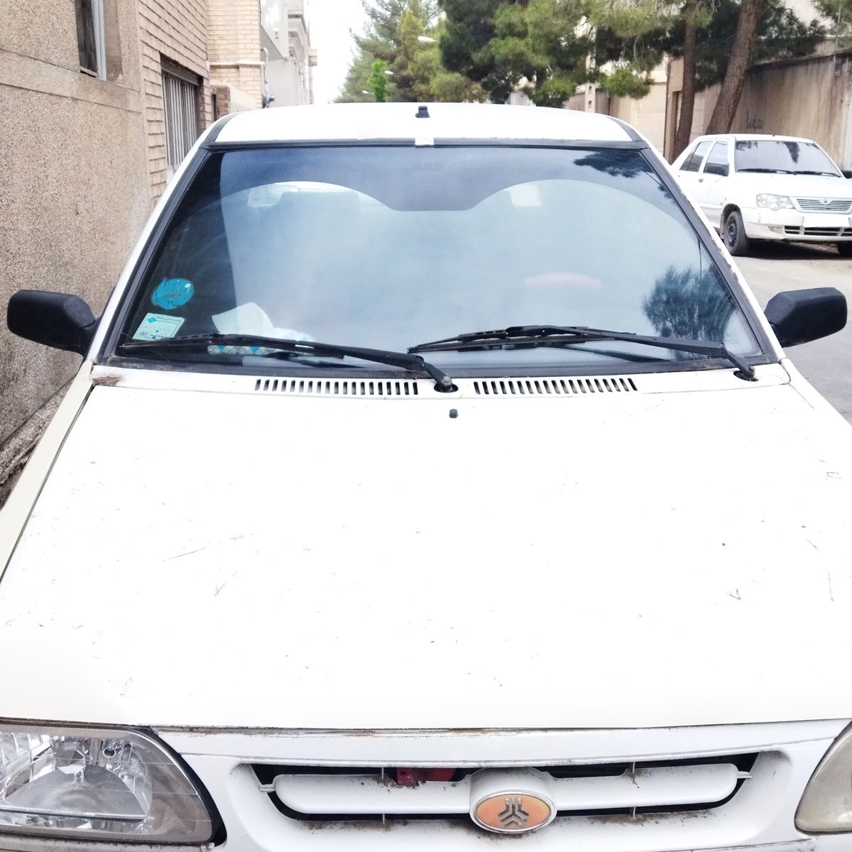 برچسب آفتابگیر شیشه جلو مدل ARC GLASS مناسب برای پراید (ارسال رایگان)