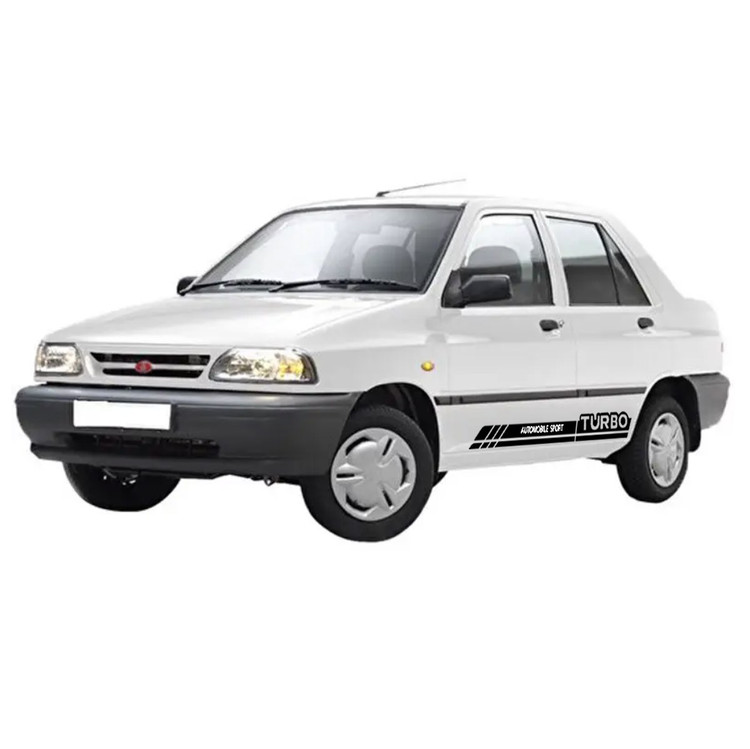 برچسب بدنه خودرو مناسب برای پراید مدل TURBO با برش یکپارچه بسته دو عددی (ارسال رایگان)