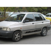 برچسب بدنه خودرو مناسب برای پراید مدل TURBO با برش یکپارچه بسته دو عددی (ارسال رایگان)