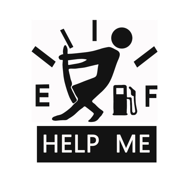 برچسب بدنه خودرو طرح باک خالی مدل help me بسته 50 عددی (ارسال رایگان)