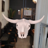 آویز آینه خودرو مدل گاو شاخدار BULL SKULL