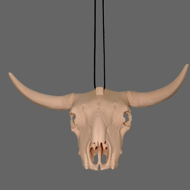 آویز آینه خودرو مدل گاو شاخدار BULL SKULL