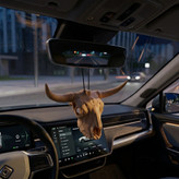 آویز آینه خودرو مدل گاو شاخدار BULL SKULL