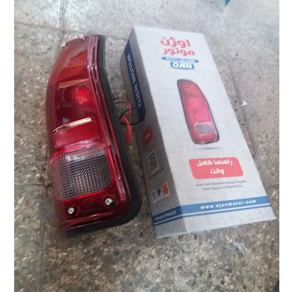 چراغ خطر عقب خودرو اوژن موتور مدل 64 مناسب برای پیکان وانت بسته 2 عددی دارای لامپ