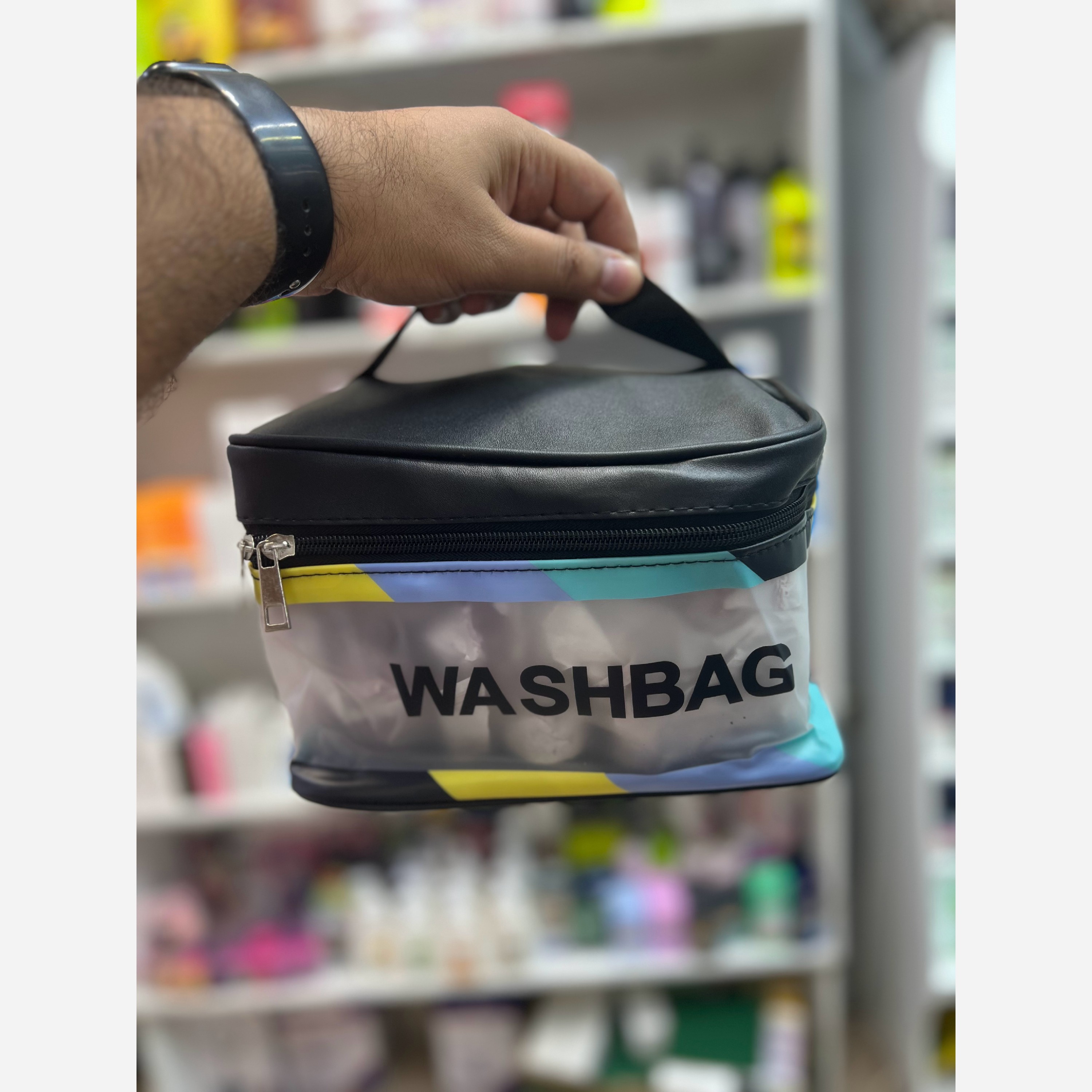 کیف آرایشی wash bag مشکی.