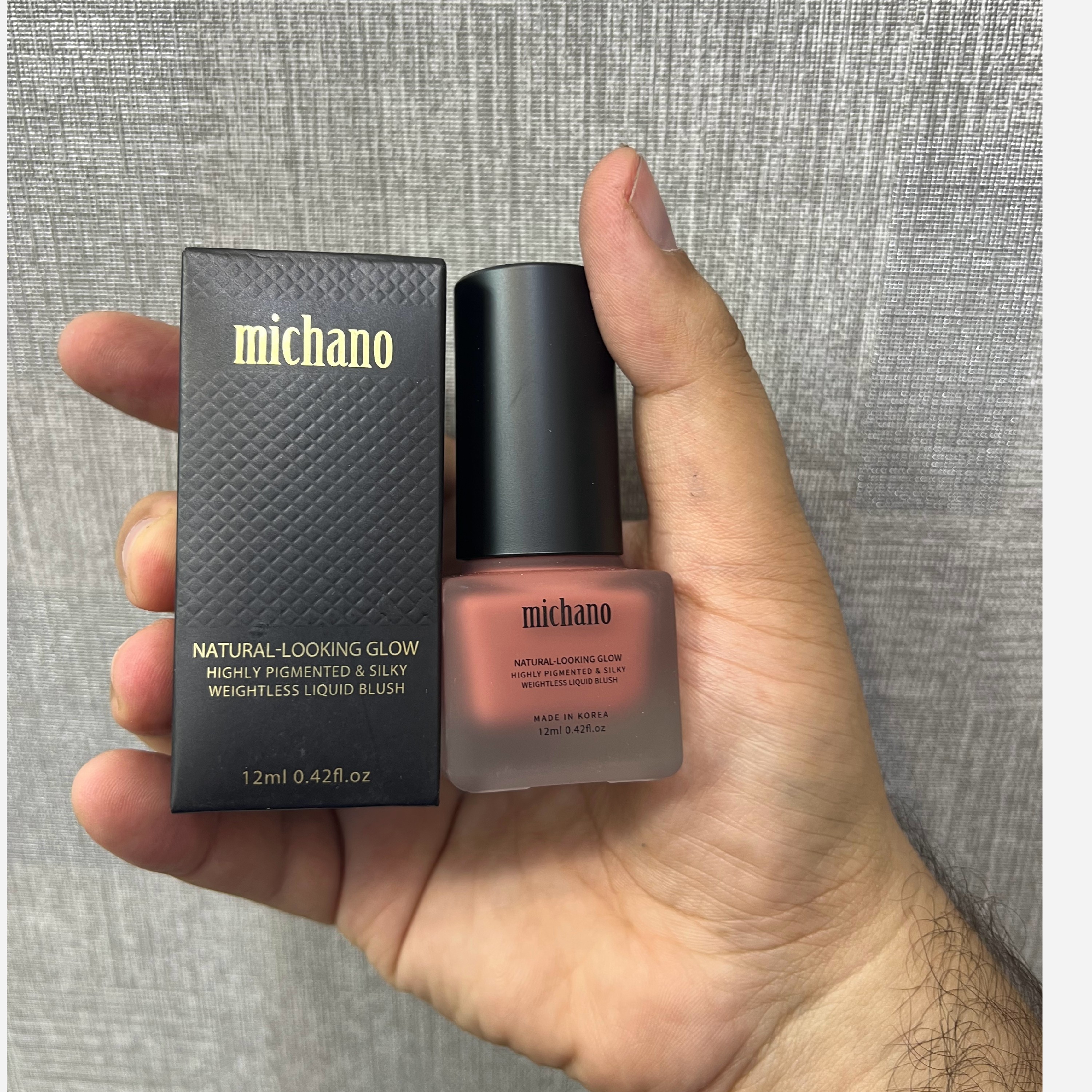 رژ گونه میچانو حجم 12 میل رنگ Glistening peach