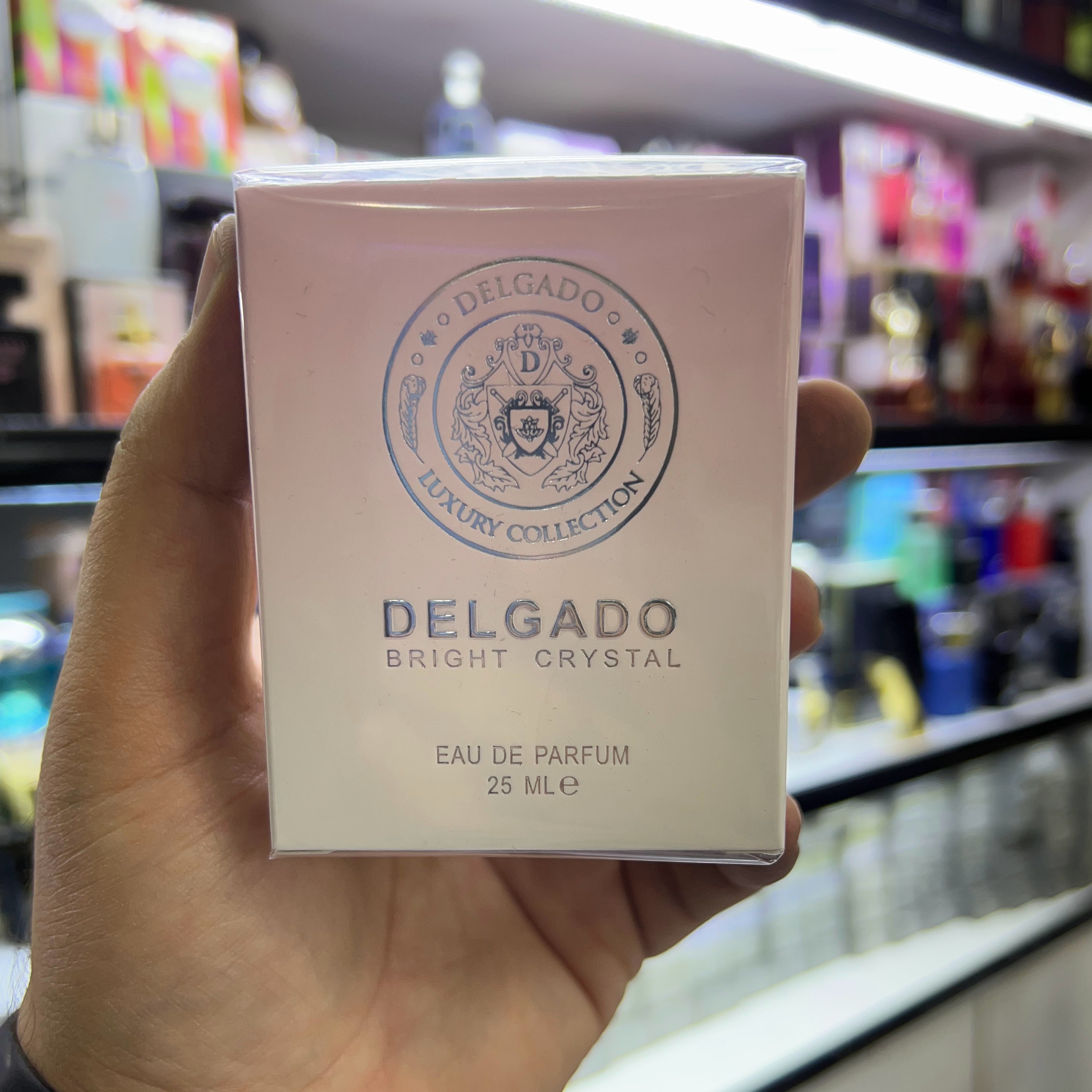 ادکلن جیبی DEL GADO مدل ورساچ برایت کریستال، زنانه، 25 میل، رایحه خنک شیرین و ملایم