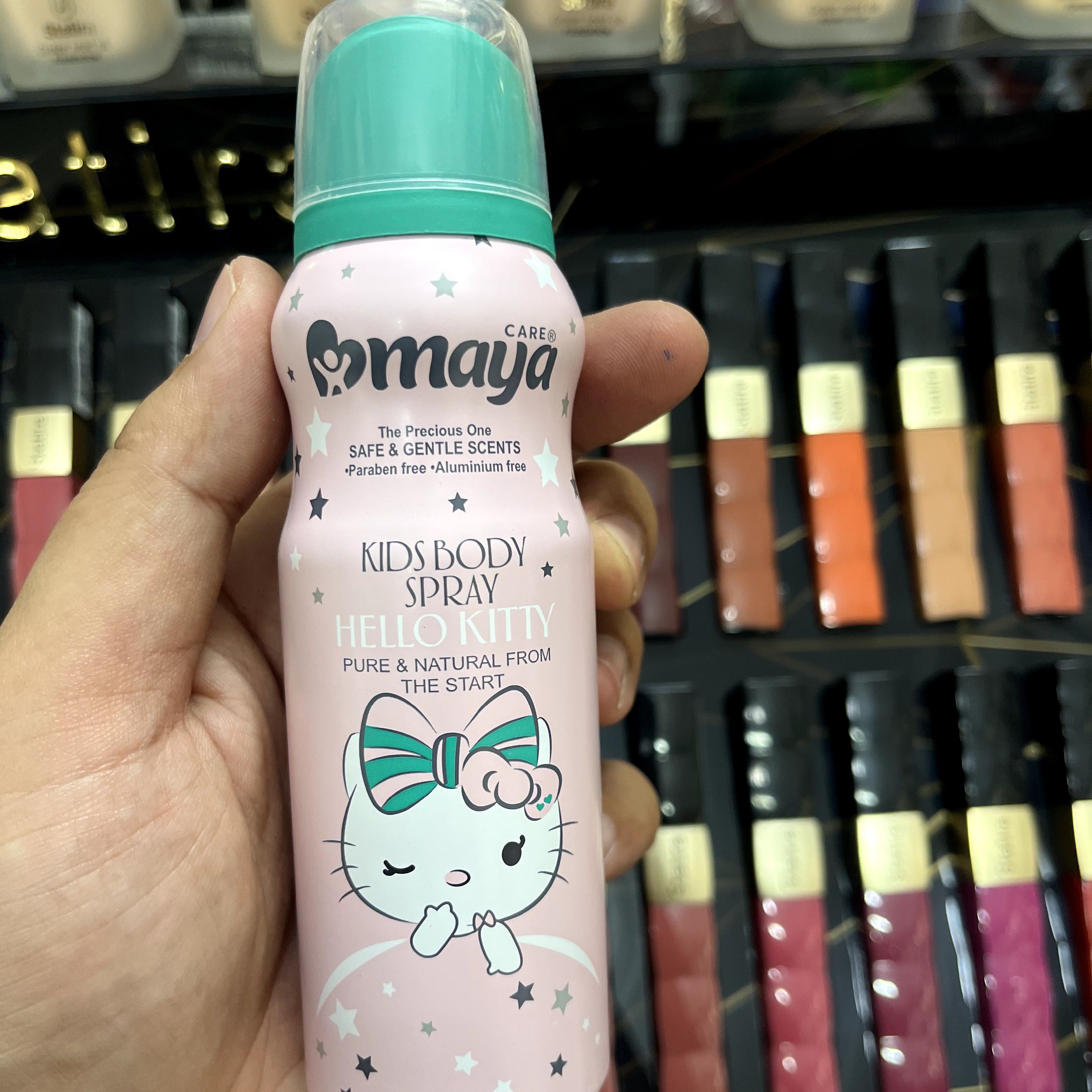 اسپری کودک مایا مدل hello kitty ضد آلرژی  حجم 130 میلی لیتر