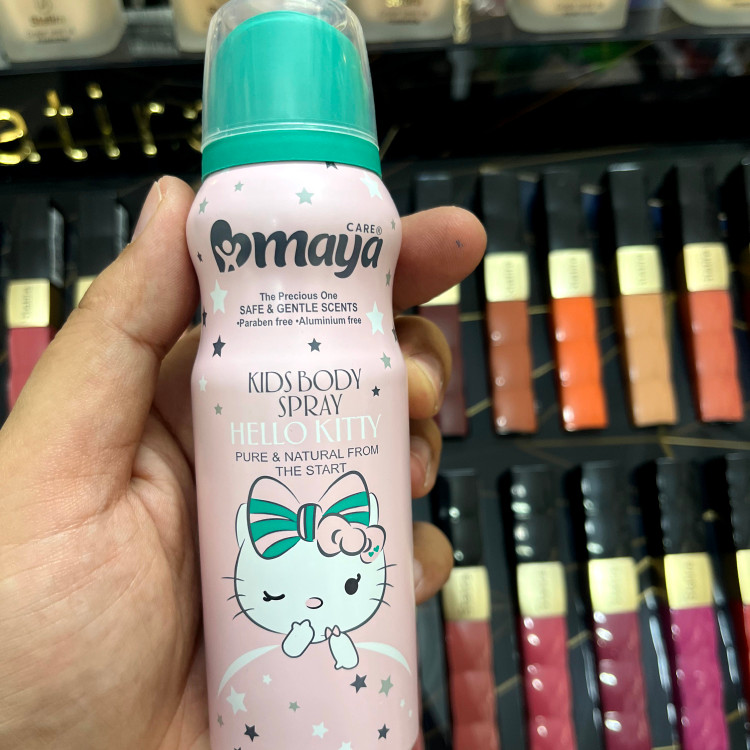 اسپری کودک مایا مدل hello kitty ضد آلرژی حجم 130 میلی لیتر