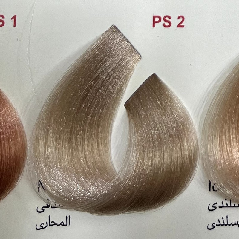 رنگ صدفی ps 2،رنگ مو کم آمونیاک پیلون و یک عدد اکسیدان
