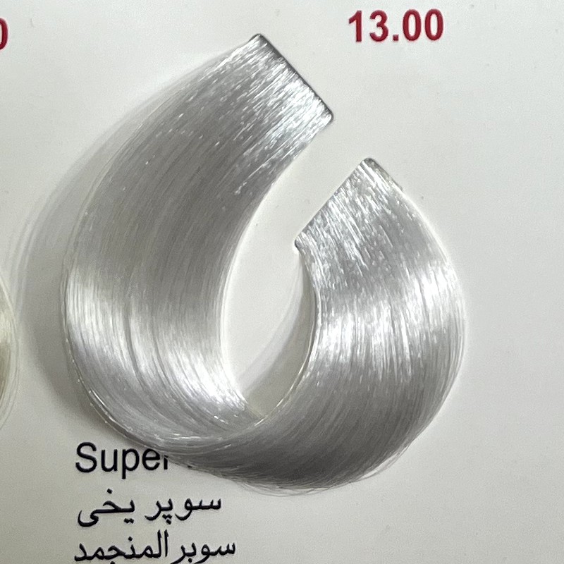 رنگ سوپر یخی 13.00 ،رنگ مو کم آمونیاک پیلون ویک عدد اکسیدان