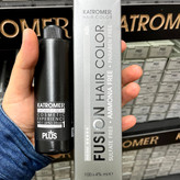 رنگ قهوه ای بلوند دودی تیرهC5،6.1 ، رنگ مو کاترومر بدون آمونیاک و یک عدد اکسیدان 150 میلی لیتر