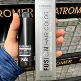 رنگ قهوه ای متوسط N3،4.0،رنگ مو کاترومر بدون آمونیاک و یک عدد اکسیدان 150 میلی لیتر