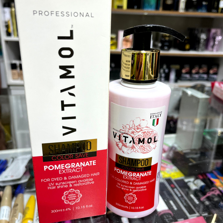 شامپو تثبیت کننده رنگ مو ویتامول مدل POMEGRANATE حجم 300 میلی لیتر