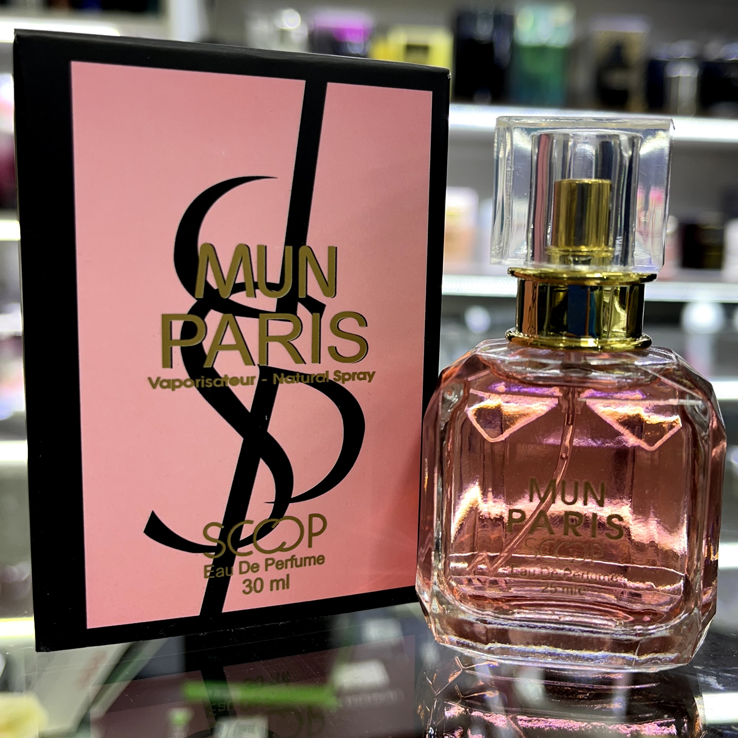 عطر جیبی زنانه اسکوپ مدل MUN PARIS حجم 25 میلی لیتر با رایحه شیرین