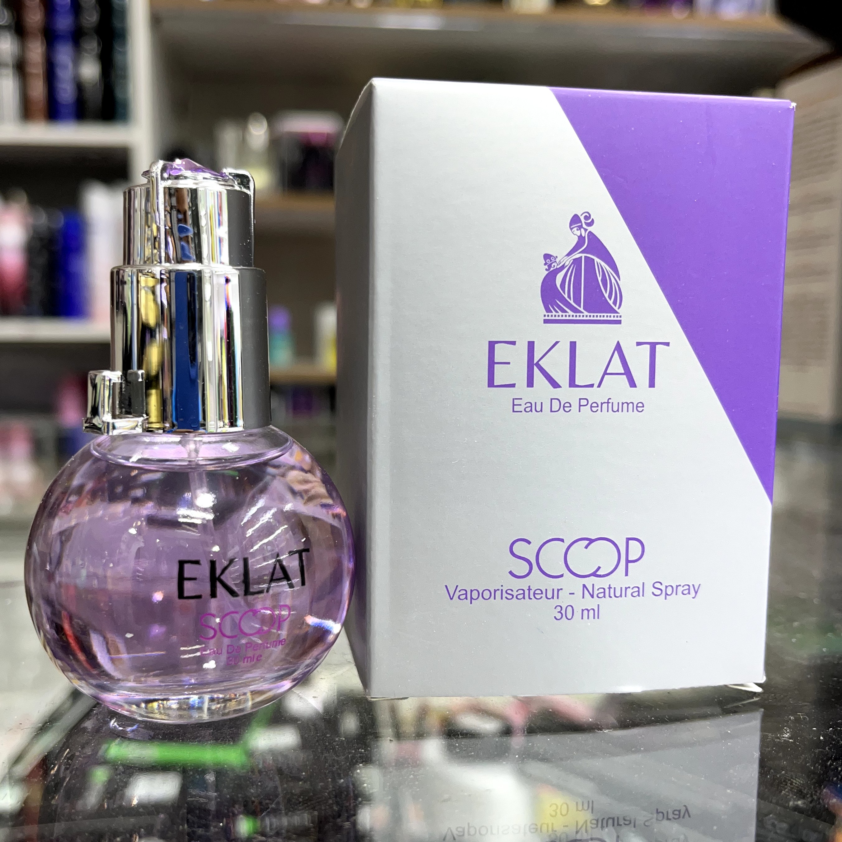 عطر جیبی زنانه اسکوپ مدل اکلت حجم 30 میلی لیتر رایحه خنک