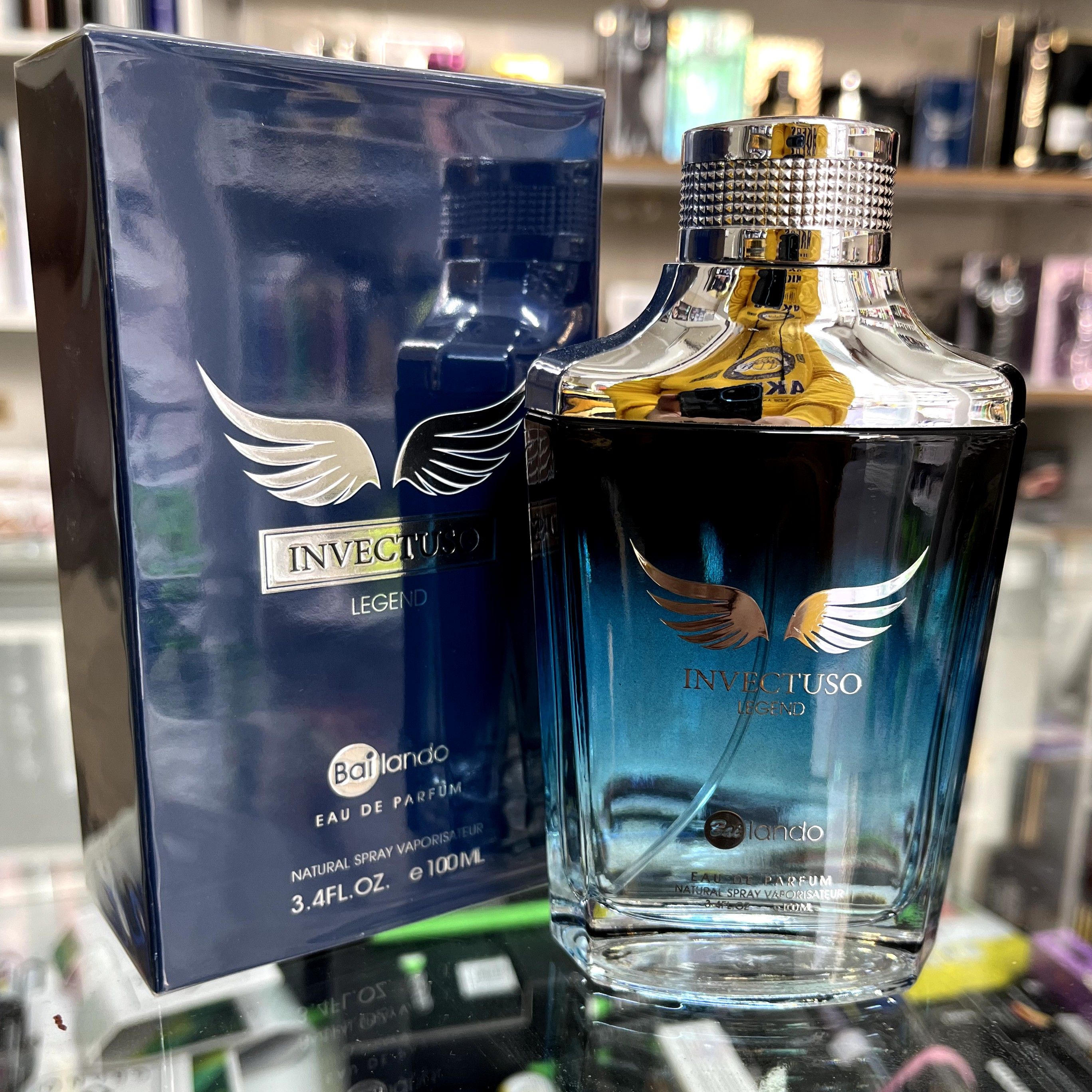 ادو پرفیوم مردانه بایلندو مدل Invictus Legend حجم 100 میلی لیتر با رایحه خنک