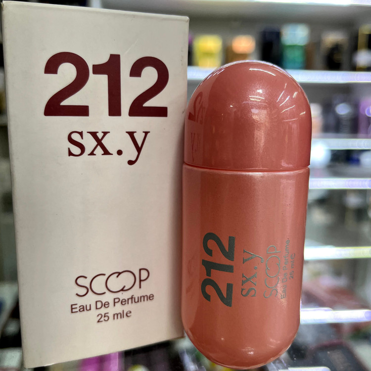 عطر جیبی 212 زنانه اسکوپ scoop 212 حجم 25 میلی لیتر با رایحه خنک