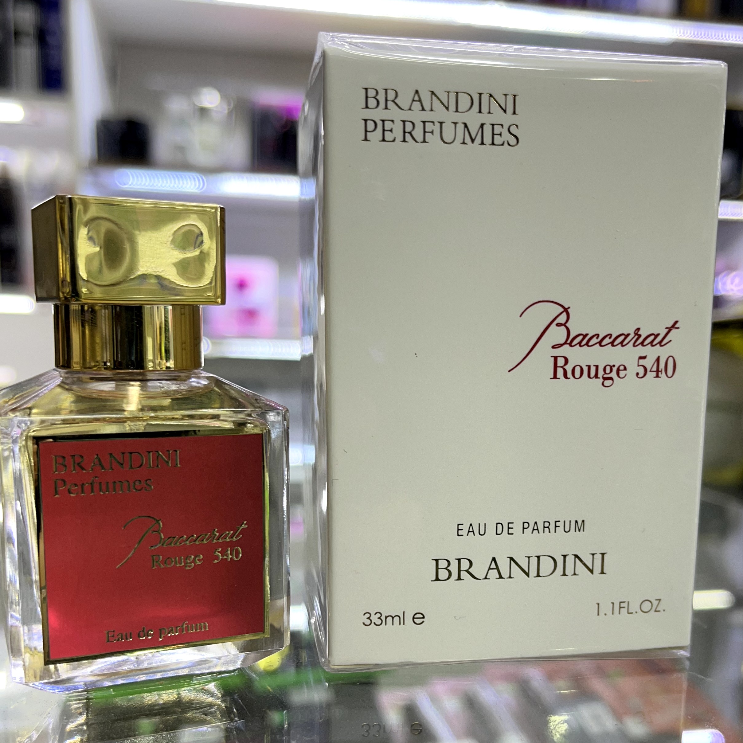 عطر ادکلن اسپرت باکارات رژ 540 برندینی Brandini Bacarat rouge 54 حجم 33 میل رایحه گرم وتند  مناسب برای خانم ها  اقایان