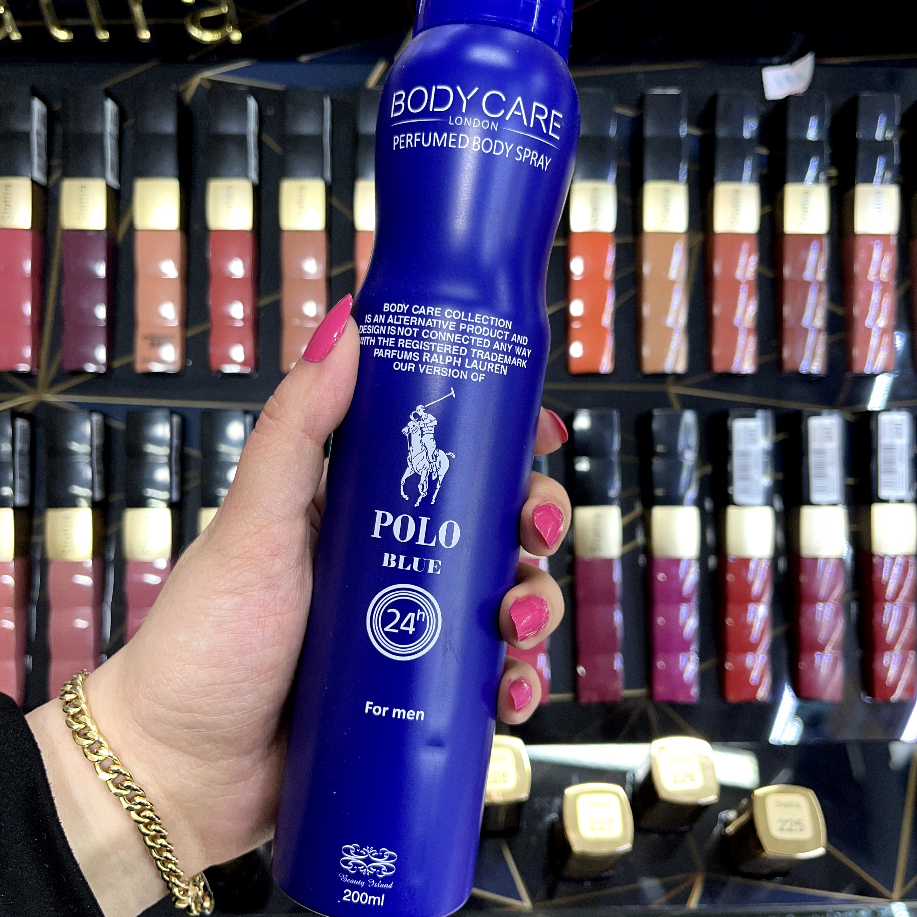 اسپری خوشبو کننده بدن مردانه مدل Polo Blue حجم 200میل بادی کر ا Body Care Body Spray Polo Blue For Men 200ml رایحه خنک