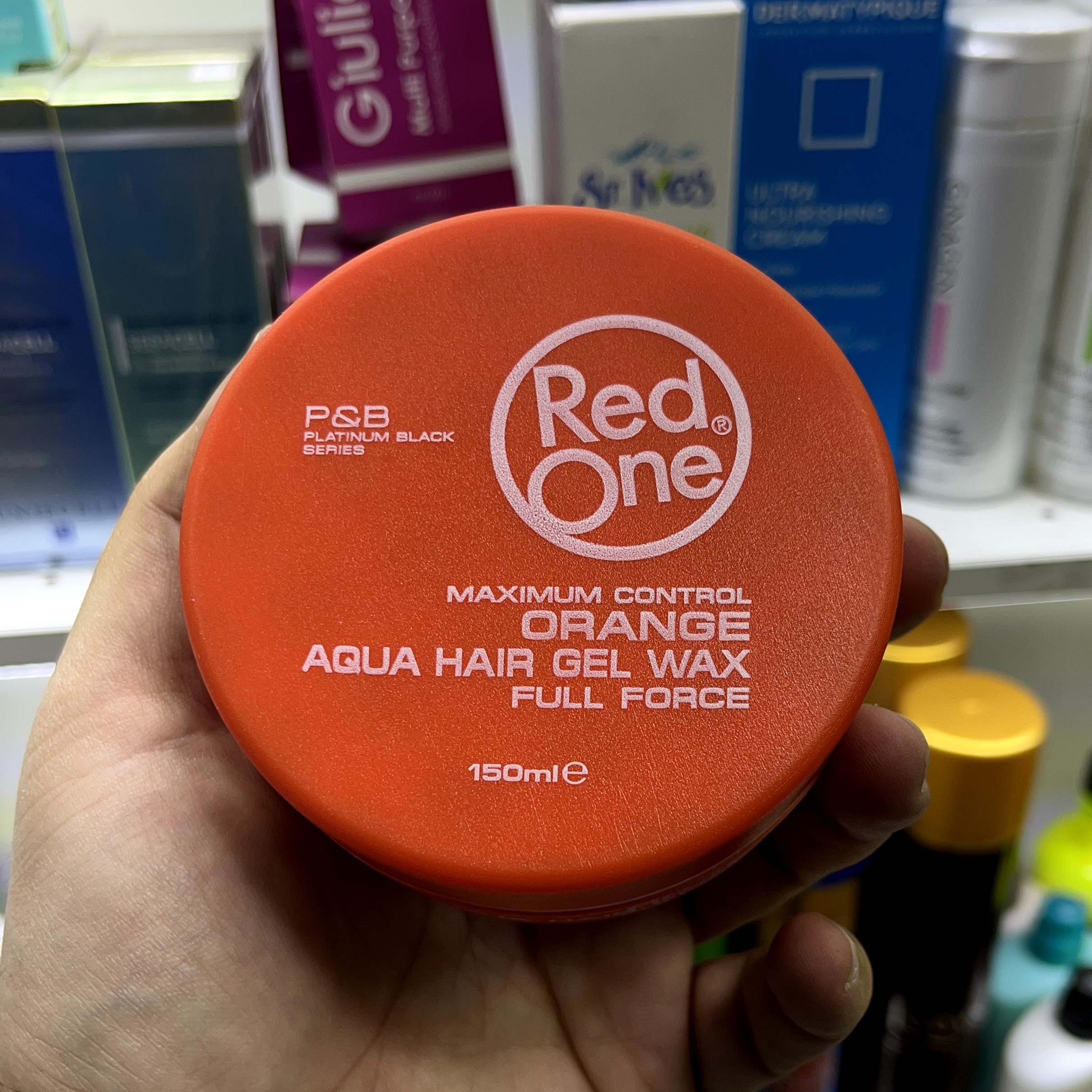 واکس مو رد وان مدل orange حجم 150 میلی لیتر ،تثبیت کننده   Maximum control Orange Aqua hair gel wax Full force