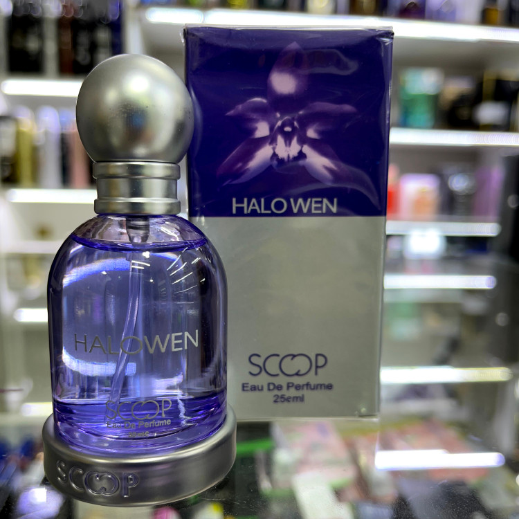 عطر جیبی زنانه اسکوپ مدل halowen حجم 25 میلی لیتر با رایحه خنک و شیرین