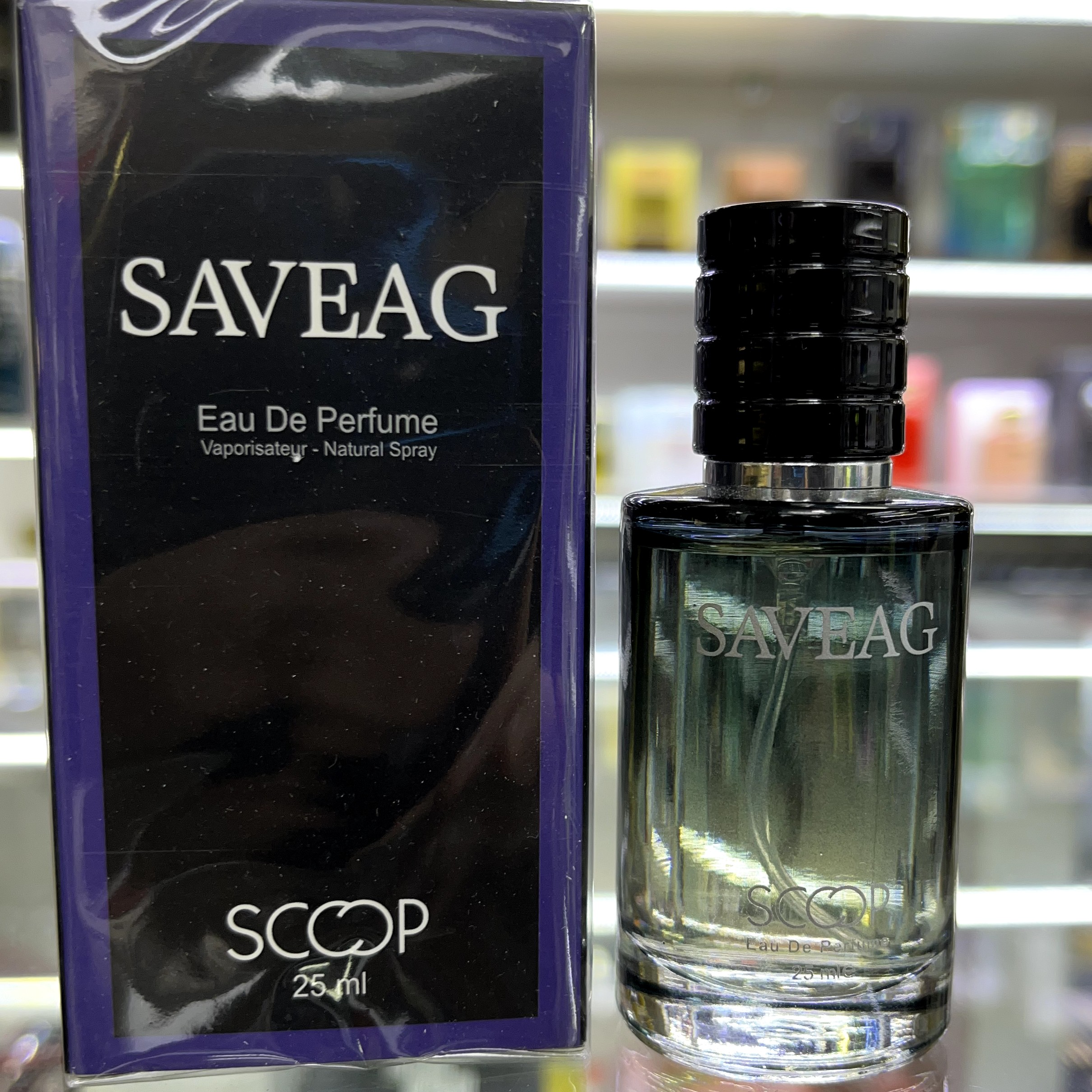 عطر جیبی مردانه اسکوپ مدل sauvage با رایحه خنک حجم 25میلی لیتر  طرح برند اصلی