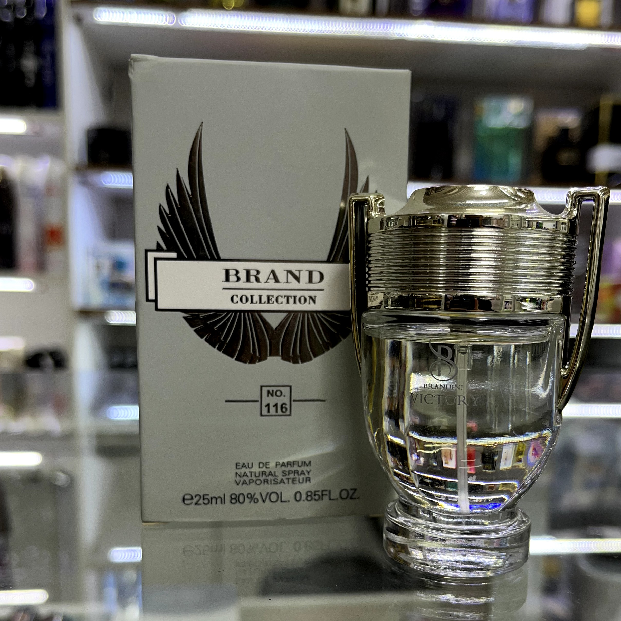 عطر جیبی مردانه اینویکتوس  برند کالکشن مدل 116 با رایحه شیرین و خنک 25 میلی لیتر