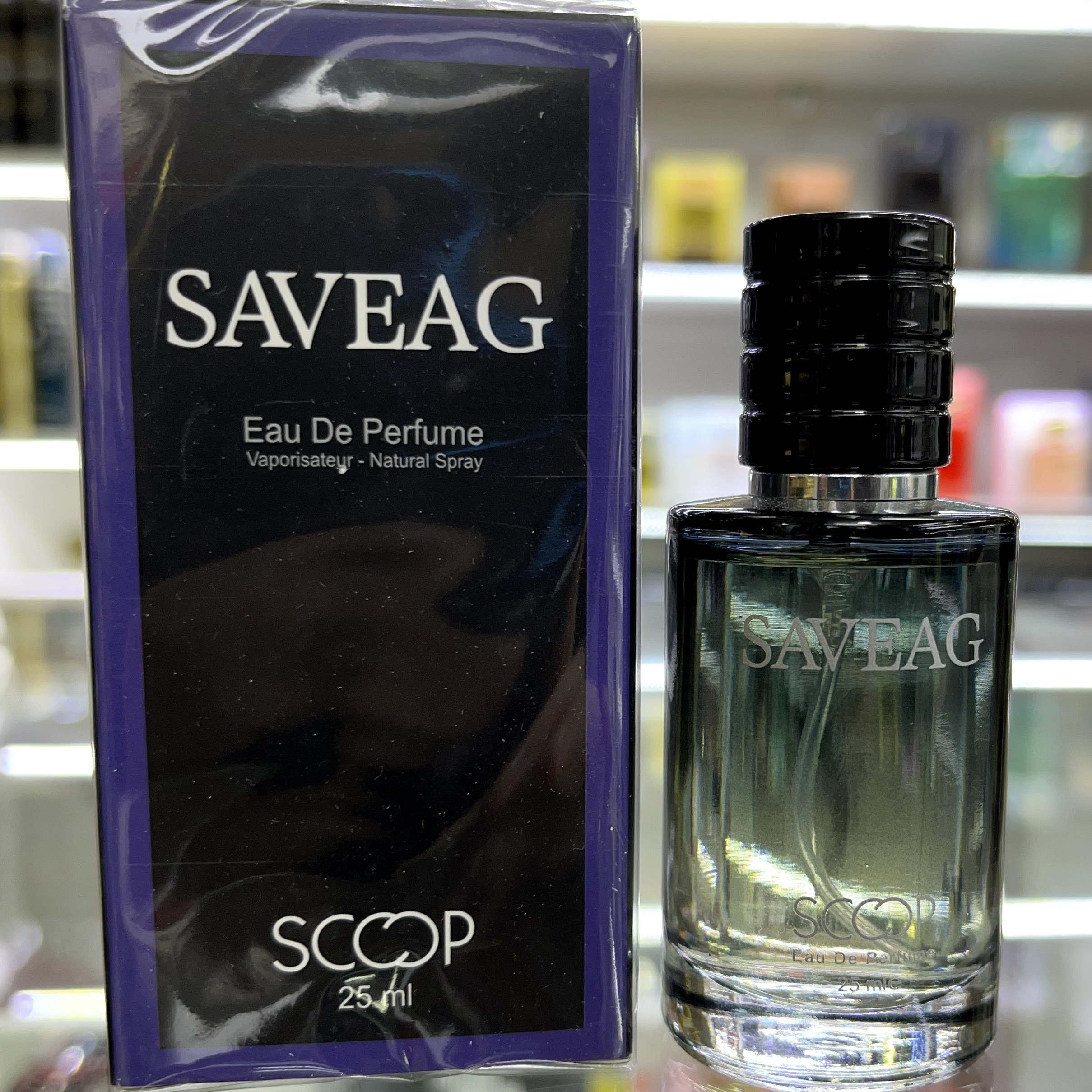 عطر جیبی مردانه اسکوپ مدل saveag حجم 25 میلی لیتر با رایحه خنک