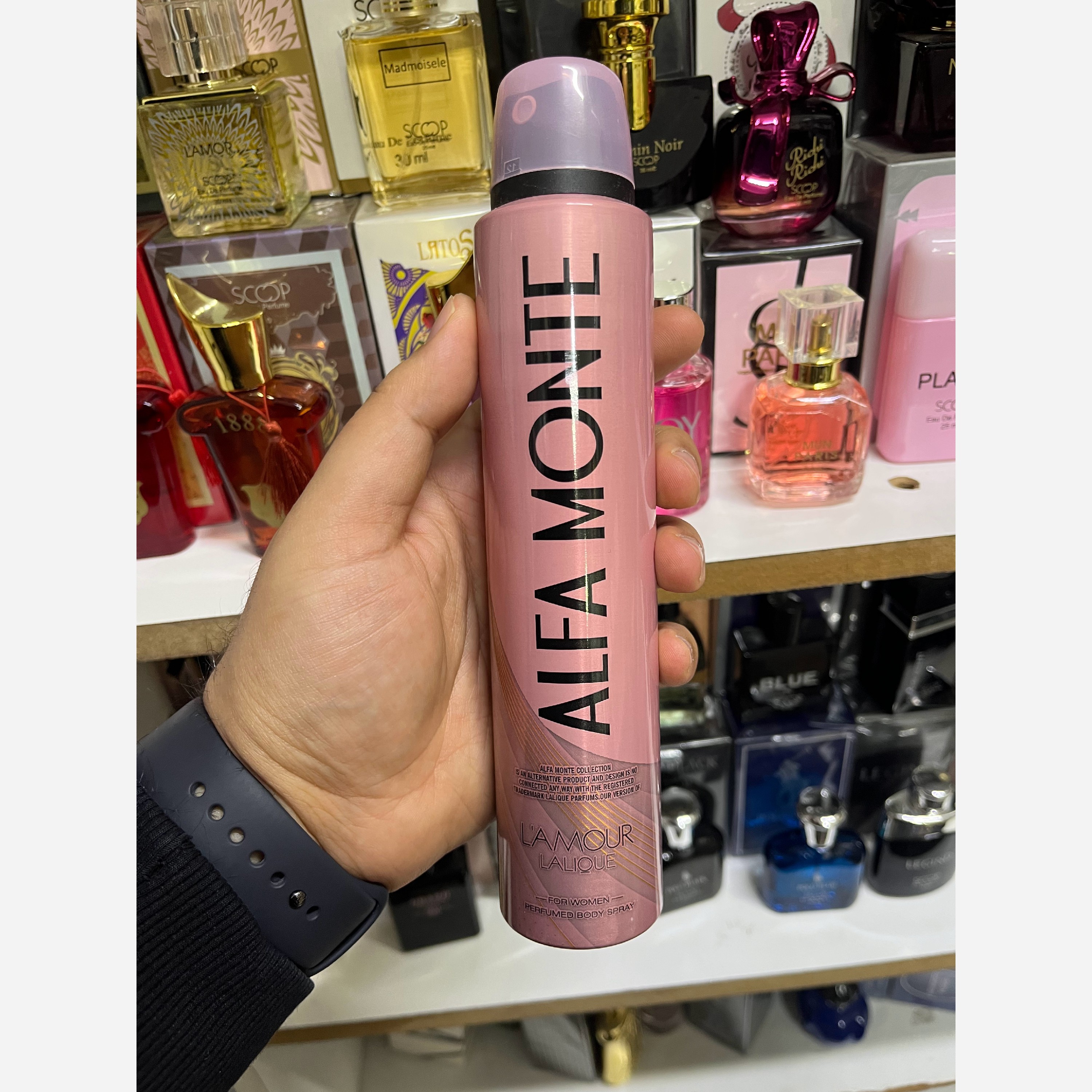 اسپری بدن لالیک لامور (Lalique LAmore) آلفا مونته