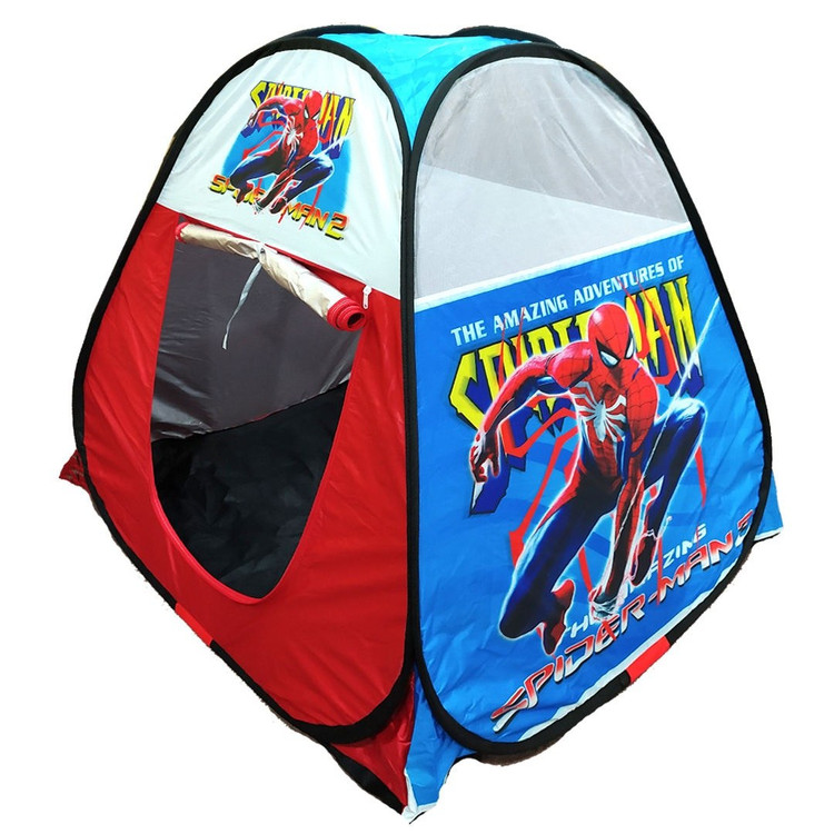 چادر بازی کودک طرح اسپایدرمن (مرد عنکبوتی) مدل فنری رنگ قرمز پسرانه کد15