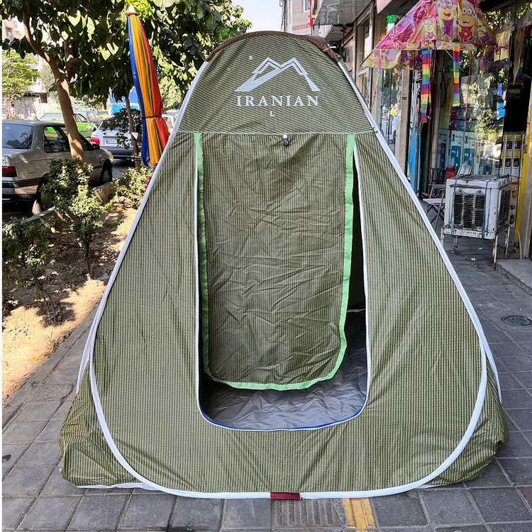 چادر مسافرتی 6 نفره تاشو فنری سفری جنس برنو با کیفیت سه پنجره زیپ درشت کد3