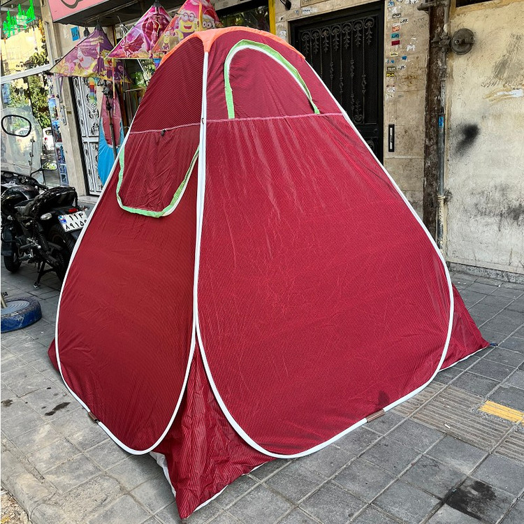 چادر مسافرتی 6 نفره فنری تاشو سفری جنس برنو باکیفیت بالا سفری ماشین موتور کد2