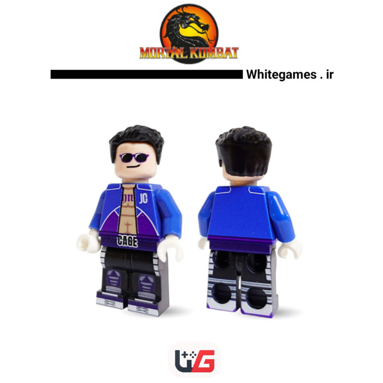 مینی فیگور لگو جانی کیج از بازی مورتال کمبت mortal kombat