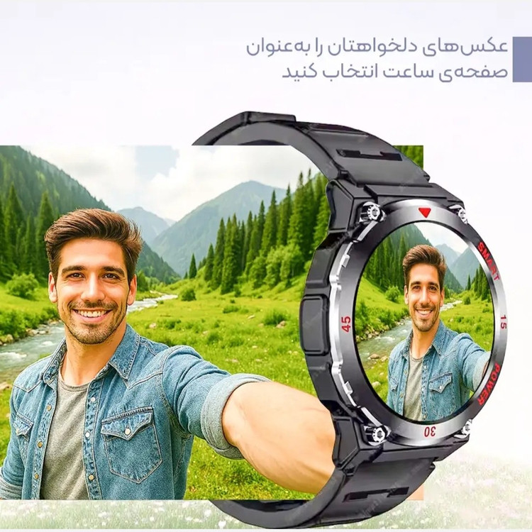 ساعت مچی هوشمند مدل JB800 ULTRA با بند سیلیکونی