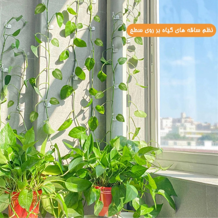 گیره گل رونده طرح حلزون بسته 10 عددی