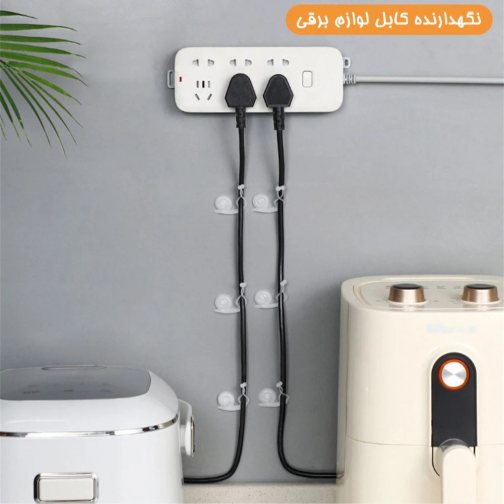 گیره گل رونده طرح حلزون بسته 10 عددی