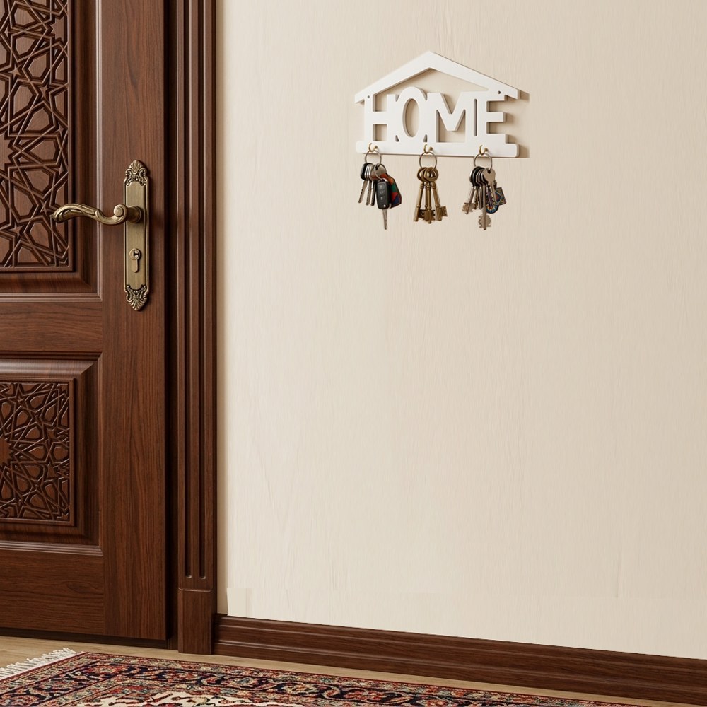 شلف جا کلیدی دیواری طرح Home