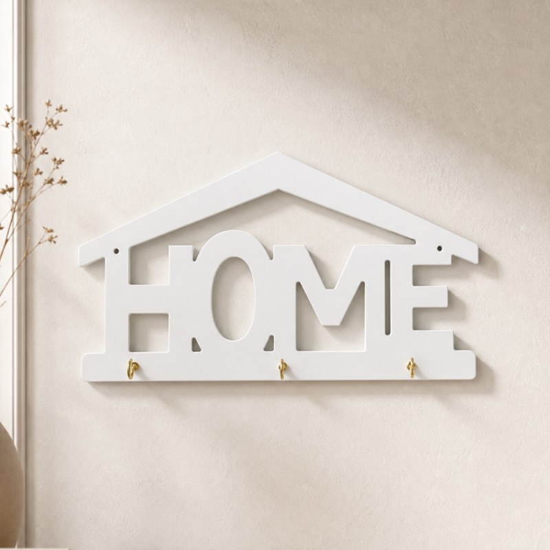 شلف جا کلیدی دیواری طرح Home