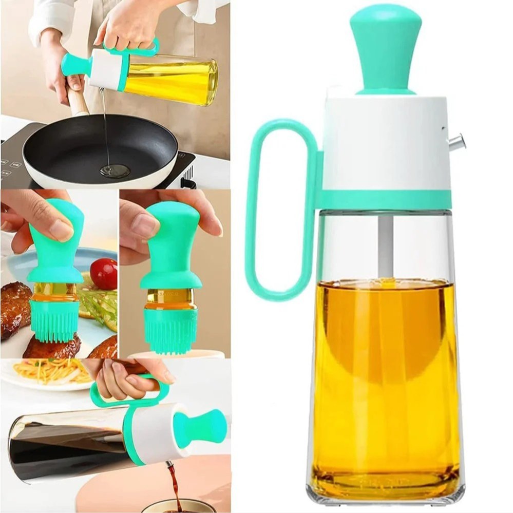 بطری و فرچه روغن ریز دوکاره