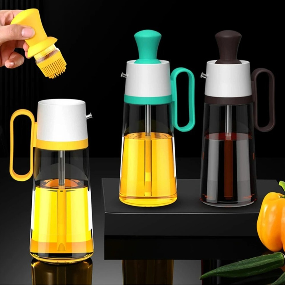 بطری و فرچه روغن ریز دوکاره