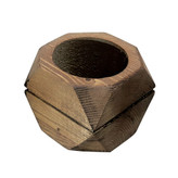 گلدان چند ضلعی چوبی