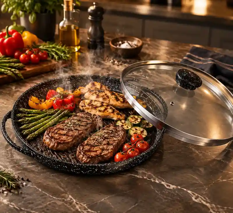 تابه گریل دو طرفه مدل دایره