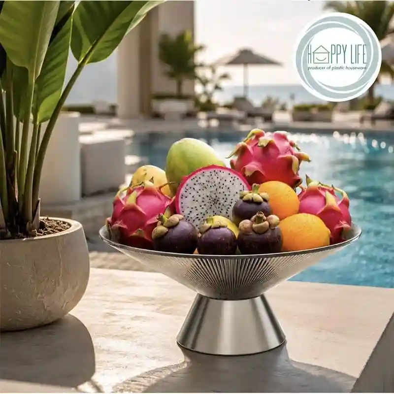 میوه خوری کریستال لینا مدل بزرگ HAPPY HOME L-104