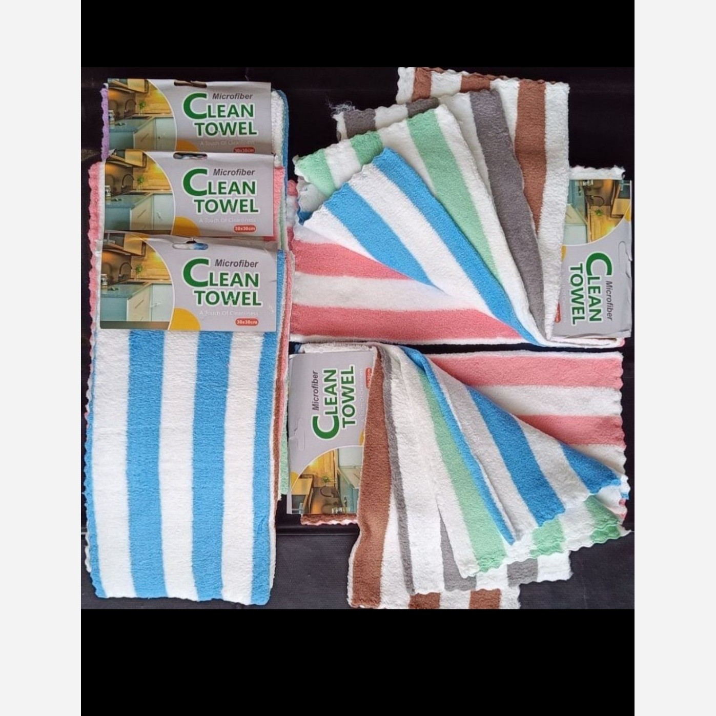 دستمال پولیشی 30*30 کارتی 5 عددی